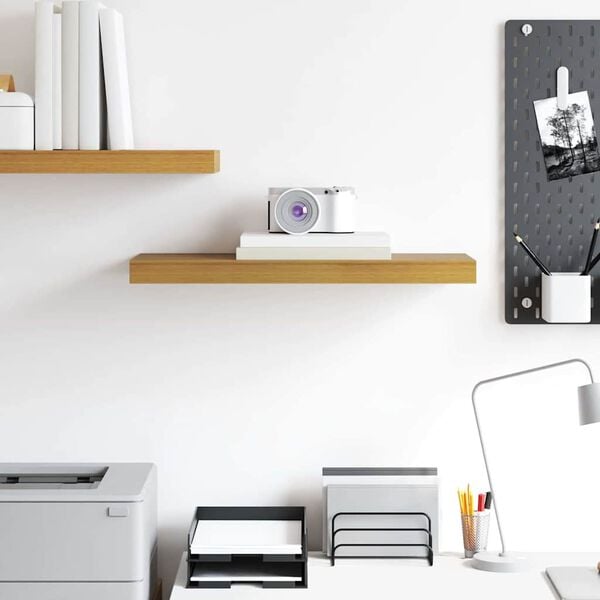 vidaXL Vegghylle Veggmontert Beige 50 x 23 x 4 cm Konstruert tre