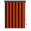 vidaXL Utend&oslash;rs rullegardin 120x250 cm oransje og brun