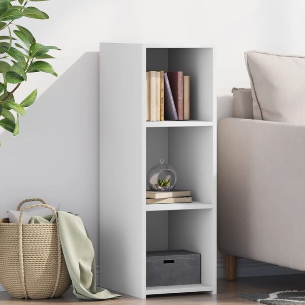 vidaXL Skjenk hvit 30x41x93 cm konstruert tre