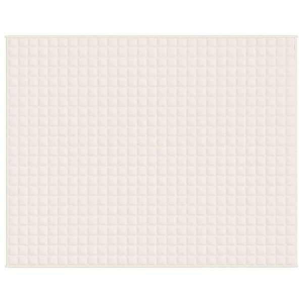 vidaXL Vektdyne kremhvit 235x290 cm 15 kg stoff