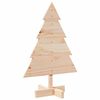 vidaXL Juletre av tre til pynt 70 cm heltre