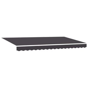 vidaXL Reserveduk til markise Antrasitt 380 x 195 cm Polyester