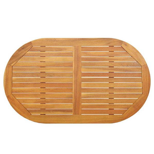 vidaXL Bordplate Olje naturlig 120 x 70 x 2 cm Solid akasietre