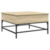 vidaXL Salongbord sonoma eik 80x80x45 cm konstruert tre og metall