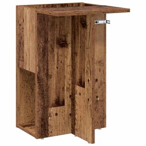 vidaXL Avlastningsbord Gammelt tre 35 x 40 x 55 cm Konstruert tre