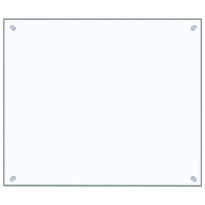 vidaXL Kj&oslash;kkenplate gjennomsiktig 70x60 cm herdet glass