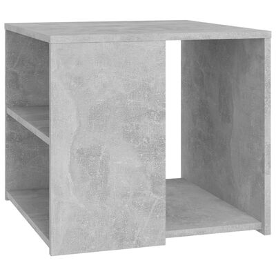 vidaXL Sidebord betonggrå 50x50x45 cm sponplate