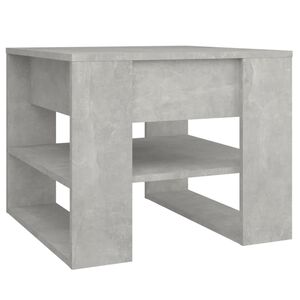 vidaXL Salongbord betonggr&aring; 55,5x55x45 cm konstruert tre