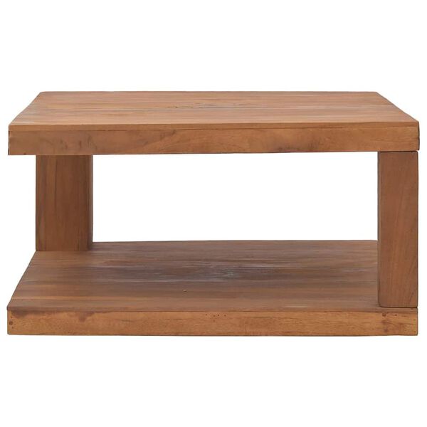 vidaXL Salongbord 65x65x33 cm heltre teak
