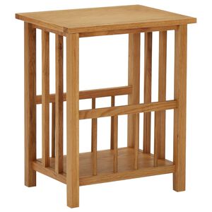 vidaXL Magasinbord 45x35x55 cm heltre eik