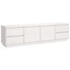 vidaXL TV-benk hvit 176x37x47,5 cm heltre furu
