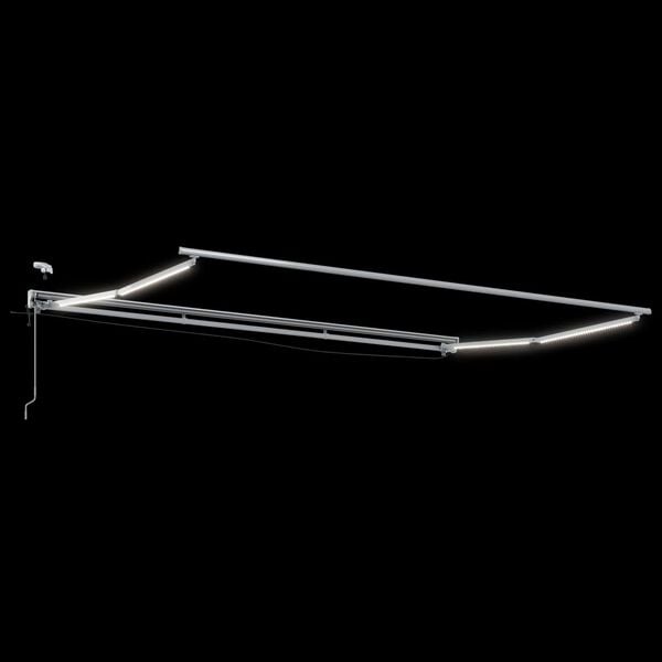 vidaXL Elektrisk Utrekkbar Markise Krem 4 &times; 3,5 m