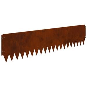 vidaXL Gjerdekant 20 stk. 103 x 25 cm St&aring;l Rusten