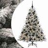 vidaXL Kunstig juletre med julekuler 120 cm 150 LED-lys Varmhvit