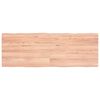 vidaXL Bordplate lysebrun 140x50x(2-4)cm behandlet heltre naturlig