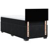 vidaXL Seng med madrass boksfjær svart 90x200 cm fløyel