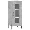vidaXL Highboard betonggr&aring; 34,5x34x180 cm konstruert tre