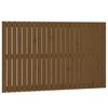 vidaXL Veggmontert hodegavl honningbrun 140x3x90 cm heltre furu