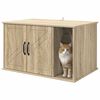 vidaXL Katt Hus Sonoma 85 x 55 x 50 cm Konstruert tre