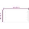 vidaXL Baderomsspeil med LED 60x30 cm