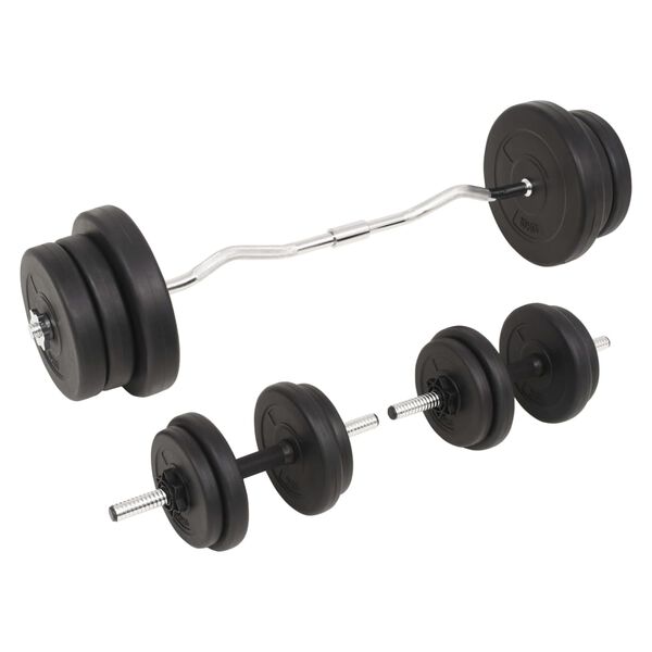 vidaXL Vektstang- og manualsett 60 kg