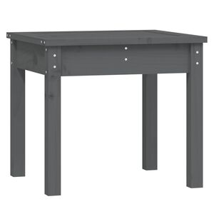vidaXL Hagebenk gr&aring; 50x44x45 cm heltre furu