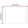 vidaXL Baderomsspeil med LED 60x40 cm