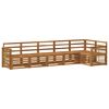 vidaXL Seksjonssofa Sett 5 pcs Naturlig Solid akasietre