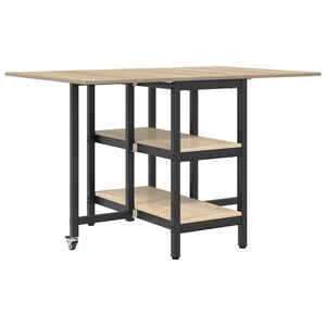 vidaXL Spisebord 122 x 80 x 76,5 cm Konstruert tre Sonoma eik