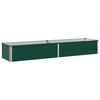 vidaXL Hevet Hagebed Gr&oslash;nn 160 x 40 x 24 cm kaldvalset st&aring;l