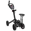 vidaXL Golf Trolley med sete Svart 85 x 67 x 114 cm Aluminium