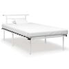 vidaXL Sengeramme hvit metall 100x200 cm