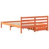 vidaXL Sengeramme uten madrass brun 135x190 cm heltre furu