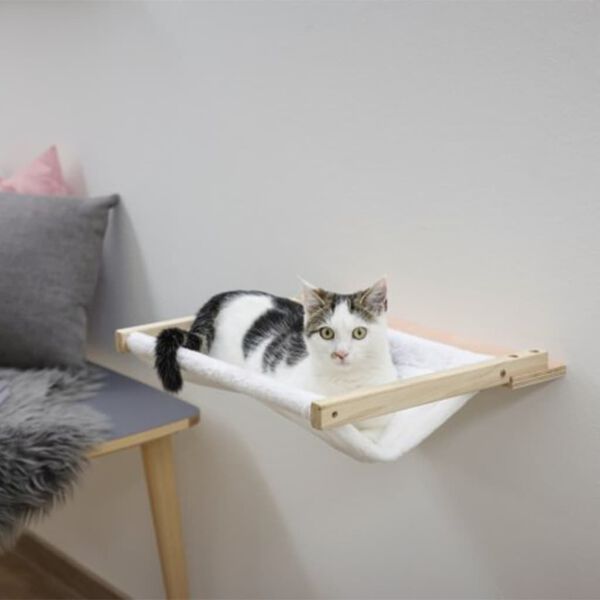 Kerbl Veggmontert hengek&oslash;ye til katt Dolomit 45x40 cm hvit 81504