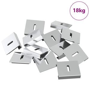 vidaXL Speilhenger Brakett 340 Nikkel 35 x 30 x 8,3 mm St&aring;l