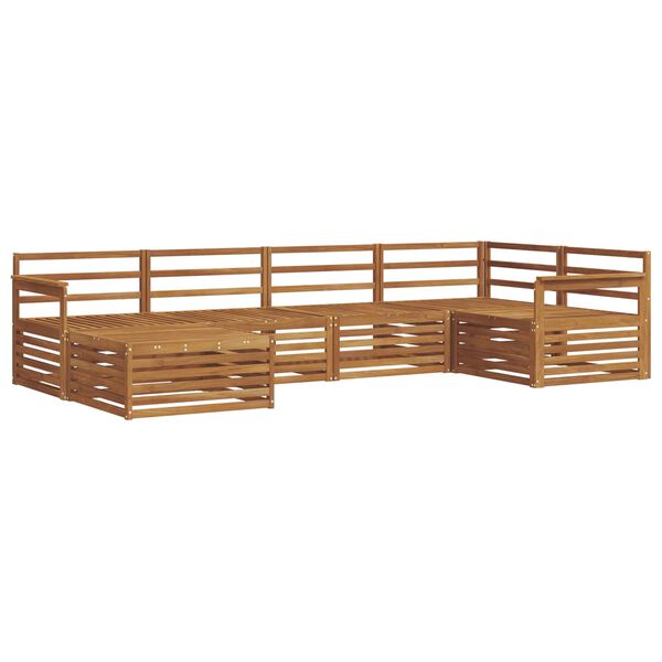 vidaXL Utend&oslash;rs sofa-sett 6 pcs Naturlig