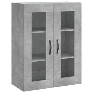 vidaXL Veggskap betonggr&aring; 69,5x34x90 cm konstruert tre