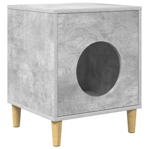 vidaXL Katt Hus Betong 42,5 x 40 x 53 cm Konstruert tre