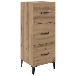 vidaXL Serviesskap Artisan Eik 34,5 x 34 x 90 cm Konstruert tre