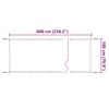 vidaXL Vertikal markise lysegr&oslash;nn 180x600 cm oxfordstoff