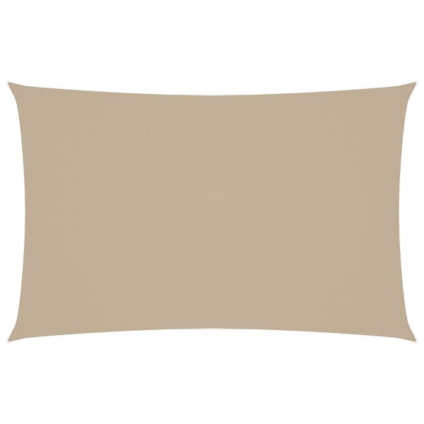 vidaXL Solseil oxfordstoff rektangul&aelig;r 4x7 m beige