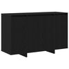 vidaXL Serviesskap Svart Eik 120 x 41 x 75 cm Konstruert tre