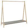 vidaXL Klesstativ med hyller 106x34x102 cm bambus