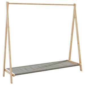 vidaXL Klesstativ med hyller 106x34x102 cm bambus