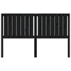 vidaXL Sengegavl svart 165,5x4x100 cm heltre furu