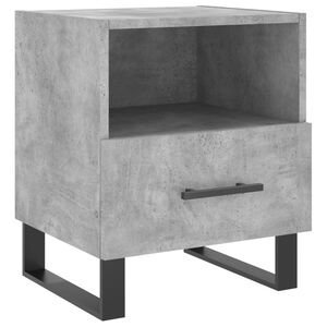 vidaXL Nattbord betonggr&aring; 40x35x47,5 cm konstruert tre