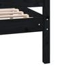 vidaXL Sengeramme svart 75x190 cm Small Single heltre