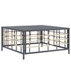 vidaXL Hagebord antrasitt 70x70x34 cm polyrotting