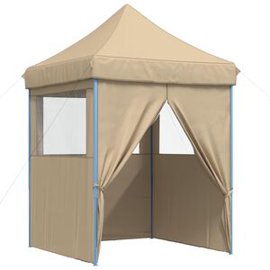vidaXL Partytelt 200 x 200 x 306 cm Beige Oxford Stoff