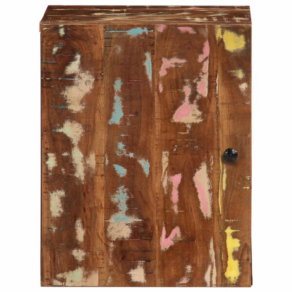 vidaXL Veggskap for baderom 38x33x48 cm gjenvunnet heltre